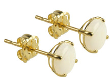 Load image into Gallery viewer, 9ct Yellow Gold Birthstone Earrings Genuine Gemstone Studs Perfect Birthday Gift
