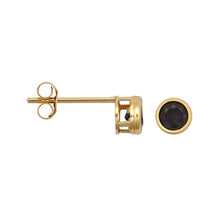 Load image into Gallery viewer, 9ct Yellow Gold Birthstone Earrings Genuine Gemstone Studs Perfect Birthday Gift
