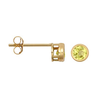 Load image into Gallery viewer, 9ct Yellow Gold Birthstone Earrings Genuine Gemstone Studs Perfect Birthday Gift
