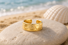 Load image into Gallery viewer, 9ct Yellow Gold Dolphin Toe Ring 5mm Open Band Solid Gold 9ct Solid Gold Toe
