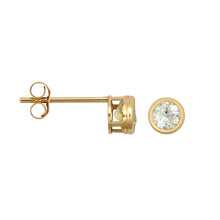 Load image into Gallery viewer, 9ct Yellow Gold Birthstone Earrings Genuine Gemstone Studs Perfect Birthday Gift

