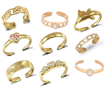 Load image into Gallery viewer, 9ct Gold Toe Ring SOLID GOLD Toe Ring ALL STYLES Genuine 9ct Gold Toe Rings 375
