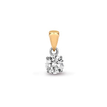 Load image into Gallery viewer, 18ct Yellow Gold 75pt 4 Claw Natural Diamond Solitaire Pendant
