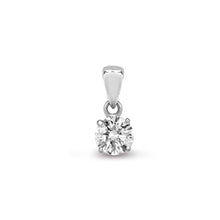 Load image into Gallery viewer, 18ct White Gold 50pts Claw set Pendant
