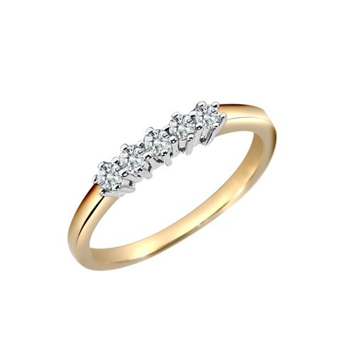 18ct 0.25ct Natural Diamond Ring
