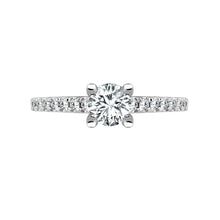 Load image into Gallery viewer, Lab 18ct White 0.17ct Diamond Semi Set Ring - Holds 0.70ct
