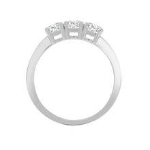 Load image into Gallery viewer, 9ct White 0.25ct Natural Diamond Claw Set Trilogy Ring

