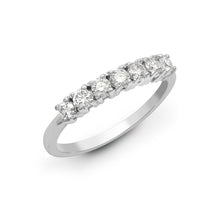 Load image into Gallery viewer, 18ct White 1.50ct Natural Diamond 7 stone 1/2 ET Ring
