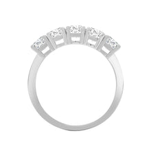 Load image into Gallery viewer, 18ct White 1.00ct Natural Diamond 5 stone Ring
