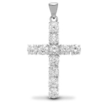 Load image into Gallery viewer, 18ct White Gold Natural Diamond Cross
