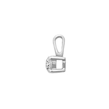 Load image into Gallery viewer, 9ct White 0.20ct 4 Claw Natural Diamond Solitaire Pendant
