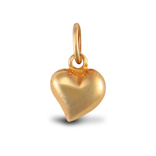 9ct Yellow Gold Heart Charm