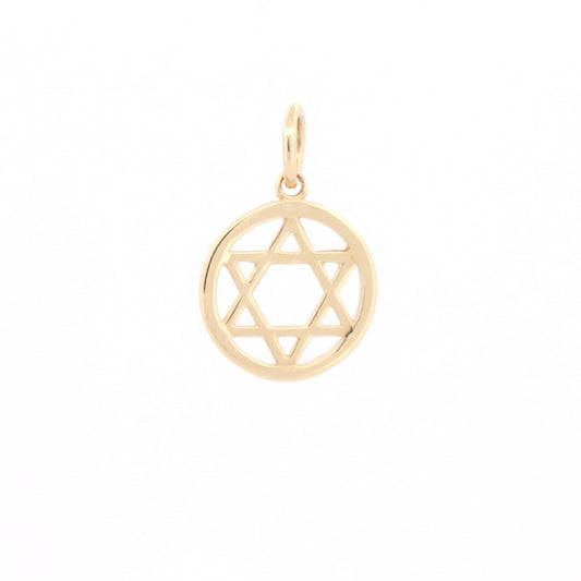 9ct Yellow Gold Star Of David Pendant