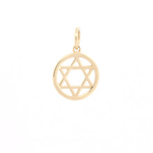 Load image into Gallery viewer, 9ct Yellow Gold Star Of David Pendant
