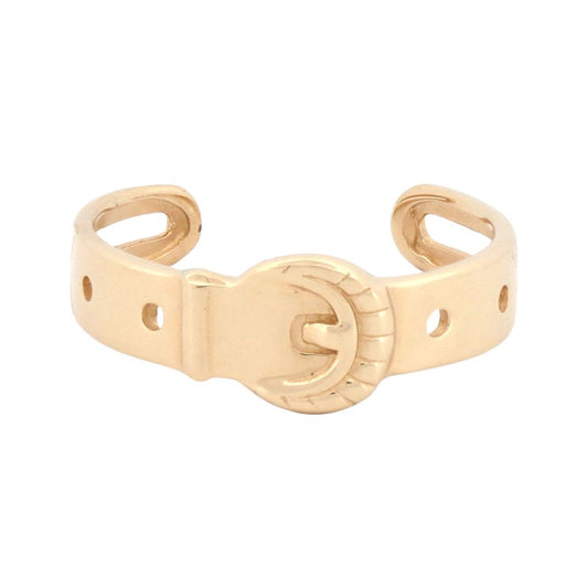 9ct Yellow buckle toe Ring