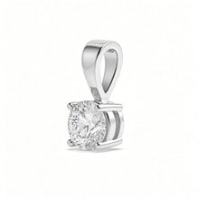 Load image into Gallery viewer, Lab 9ct White Gold 0.50ct 4 Claw Diamond Solitaire Pendant

