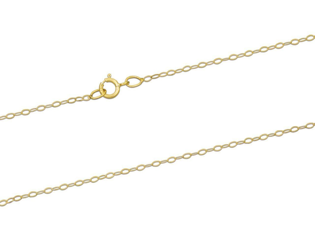 9ct Gold Trace Chain 16