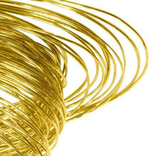 Load image into Gallery viewer, Easy 9ct Solder Wire 10mm - 500mm Hallmarkable Solder 0.38mm Gauge Yellow Gold
