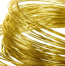 Load image into Gallery viewer, Easy 9ct Solder Wire 10mm - 500mm Hallmarkable Solder 0.38mm Gauge Yellow Gold
