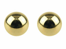 Load image into Gallery viewer, Yellow Gold Round Ball Stud Sleeper Earrings 3mm 14ct Gold Bonded x Pair
