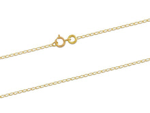 Load image into Gallery viewer, 18ct Yellow Gold Diamond Cut Curb Chain 16&quot;/40cm Gold Necklace 750 carat 18ct
