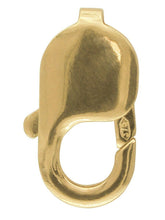 Load image into Gallery viewer, 9ct gold 18mm trigger clasp lobster clasp lobster claw gold jewellery fastener
