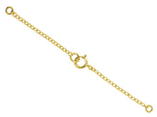 Load image into Gallery viewer, 9ct Yellow Gold Safety Chain For Necklace or bracelet With Bolt Ring 7.0cm/2.8&quot;
