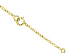 Load image into Gallery viewer, 9ct Yellow Gold Safety Chain For Necklace or bracelet With Bolt Ring 7.0cm/2.8&quot;
