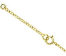 Load image into Gallery viewer, 9ct Yellow Gold Safety Chain For Necklace or bracelet With Bolt Ring 7.0cm/2.8&quot;
