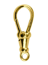 Load image into Gallery viewer, 9ct Gold Albert Swivel 23mm Fixed Top Closed Eyelet Yellow Gold Albert Fastener
