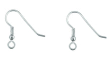Load image into Gallery viewer, Silver Hook Wires Bead and Loop Drop Earrings Jewellery Sterling Silver x 1 Pair
