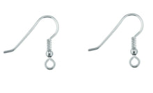 Load image into Gallery viewer, Silver Hook Wires Bead and Loop Drop Earrings Jewellery Sterling Silver x 1 Pair
