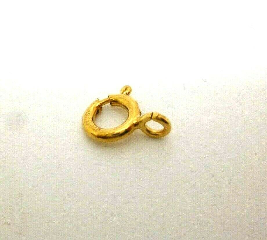 9ct gold rolled gold 7 mm bolt ring open jewellery fastener x 1