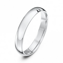 Load image into Gallery viewer, *NEW* 9ct White Gold Court Wedding Ring 2,3,4,5,6mm Comfort Fit Wedding Band
