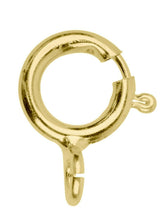 Load image into Gallery viewer, 9ct Gold Open Bolt Ring Fastener 4mm, 5mm, 6mm, 7mm, 8mm Clasps Gold Jewellery
