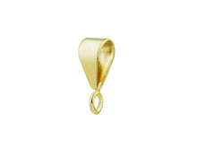 Load image into Gallery viewer, Gold Pendant Bail Fitting 9ct Yellow Gold Easy Use Pendant Bale Bail ALL TYPES
