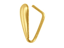 Load image into Gallery viewer, 9ct Gold Fluted Pendant Bale Yellow Gold Grooved Pendant Bail / Pendant Bale
