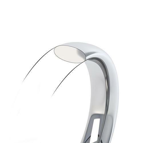 Bague En Platine 950 – Largeur 2 à 8 Mm – Anneau De Mariage Ou Alliance – Neuf Avec étiquettes