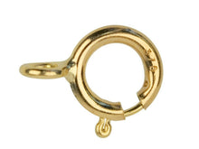Load image into Gallery viewer, 9ct Gold 5mm Open Bolt Ring Fastener - Clasps Gold Jewellery Making Fastener x 1
