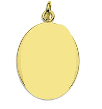 Load image into Gallery viewer, St. Christopher Pendant 9ct Gold, Oval Saint Christopher Yellow Gold Traveller
