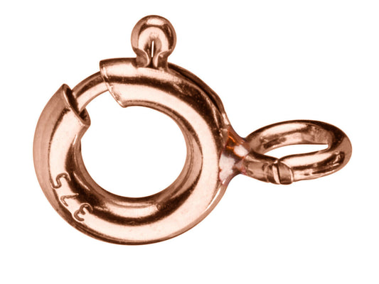 Rose Gold 5mm Bolt Ring 9ct Red Gold Bolt Ring Jewellery Fastener Rose Gold