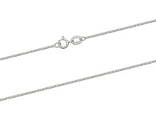 Load image into Gallery viewer, Silver Chain Sterling Silver 23 inch Ladies Chain Diamond Cut Curb Chain Ladies Pendant Chain
