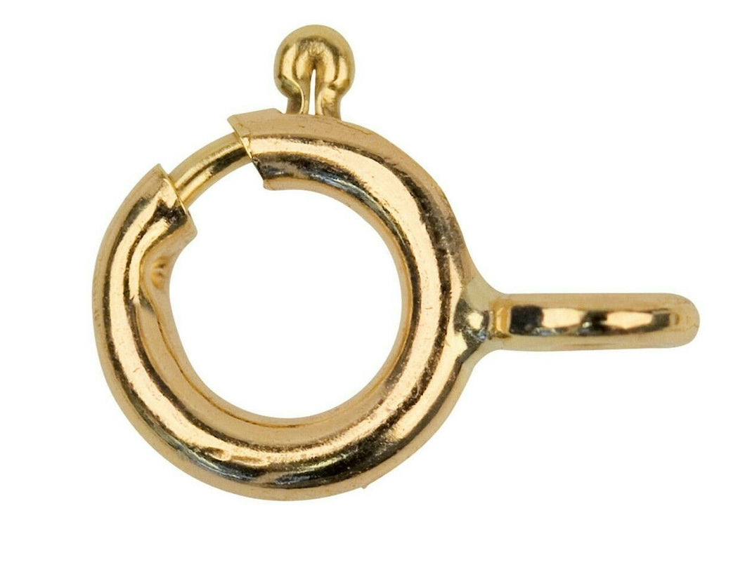 9ct Gold - 7mm Open Bolt Ring Fastener -