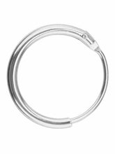 Load image into Gallery viewer, Sleeper Creole Earring SINGLE 925 Sterling Silver 15mm  Silver Huggie 15mm Hoop
