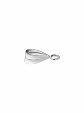 Load image into Gallery viewer, Silver Grooved Pendant Bale Easy Use Pendant Bail Open Loop Sterling Silver 925
