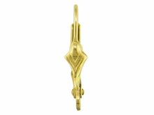 Load image into Gallery viewer, Continental Earring Fluer de Lys 9ct Gold Lever Back Earring Hooks 1 x Pair
