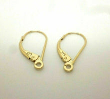 Load image into Gallery viewer, 9ct Gold Continental Earring Safety Wire - Lever Back Earring Hooks 1 x Pair
