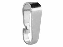 Load image into Gallery viewer, 8mm Sterling Silver Snap On Pendant Bail / Bale No Soldering Required Easy 925
