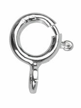 Load image into Gallery viewer, Silver 5mm Bolt Ring Fastener Open Easy Fit Sterling Silver Jewellery Clasp x 1
