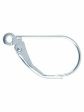 Load image into Gallery viewer, Sterling Silver 925 Continental Earring Hook Fasteners Leverback Wire 1 x Pair
